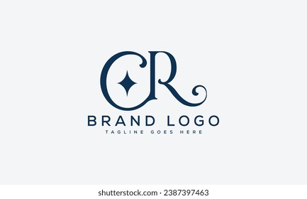 letter CR logo design vector template design for brand.