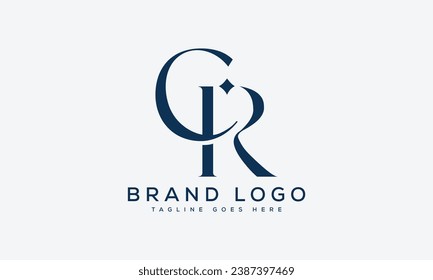 letter CR logo design vector template design for brand.