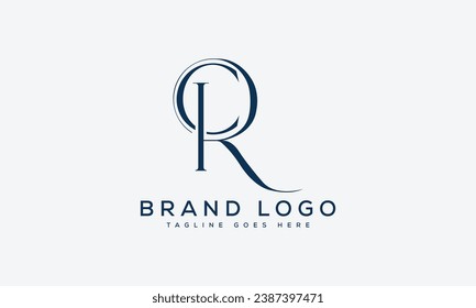 letter CR logo design vector template design for brand.