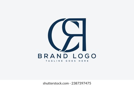 letter CR logo design vector template design for brand.