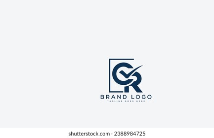 letter CR logo design vector template design for brand.