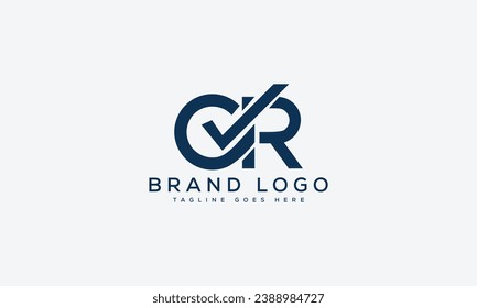 letter CR logo design vector template design for brand.