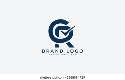 letter CR logo design vector template design for brand.