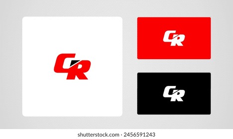 letter CR logo design vector template design for brand.