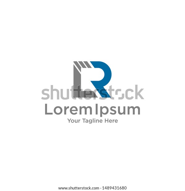 Letter Cr Logo Design Vector Icon Stock Vector (Royalty Free) 1489431680