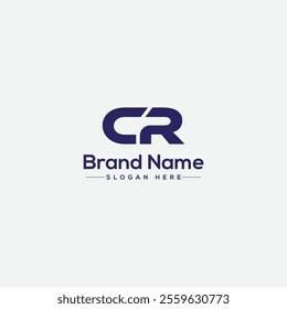 Letter CR Logo and icon design, vector template
