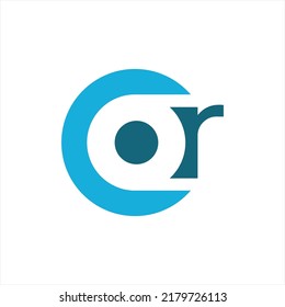 Buchstabe CR Logo, Vektor. Abstraktes Logo-Design