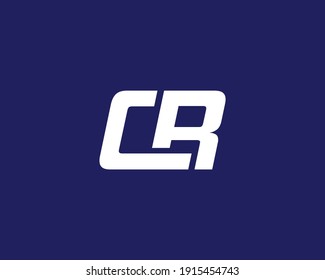 letter cr and rc logo design vector template