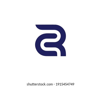 letter cr and rc logo design vector template