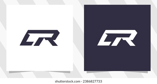 letter cr rc logo design