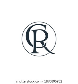 Buchstabe cc einfaches verlinktes kreisförmiges Flachdesign-Logo, Vektorgrafik