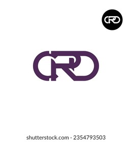 Diseño de logotipo de monograma CRD para carta