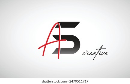 Letter AS Creative Clean Logo Design
