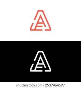 letter A creative design agency company logo vector illustration template design