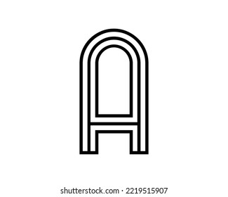 A letter creative design vector template