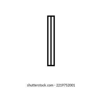 I letter creative design vector template