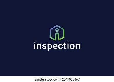 Letter i Creative Line Art technologischen sechseckigen modernen Logo