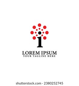 Letter I creative logo design