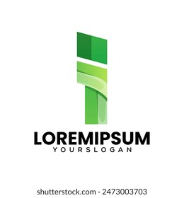 letter i creative logo design 
