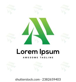 A letter creative logo design icon