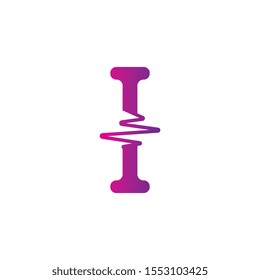 I Letter creative logo or symbol template design