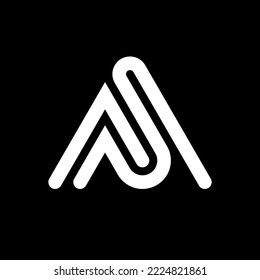 Logo-Design von Letter AS für kreative Monogramme