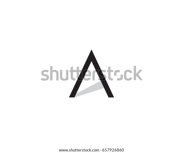 Letter Creative Pyramid Vector Logo Stock Vector Royalty Free