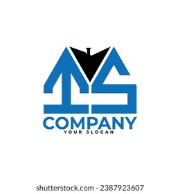 IS letter creative real estate vector logo design.