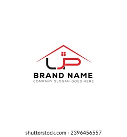 UP letter creative real estate vector logo design . UP creative initials letter logo concept.
