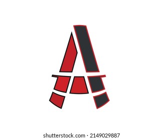 A letter creative template design