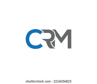 Letter CRM Professional Logo Design Concept Elegant Vector Template.