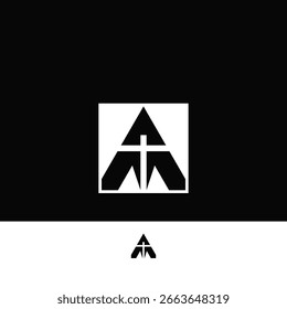BUCHSTABE AM CROSS LOGO DESIGN IDEENVEKTOR.