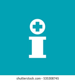 Letter I cross plus logo icon design template elements