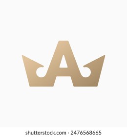 a letter crown king queen logo vector icon illustration