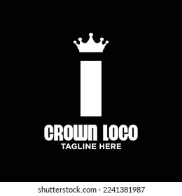 Inspiración de plantilla de diseño de logotipo de la carta I, Ilustración de vectores.
