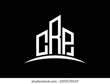 Carta de la plantilla de diseño del logotipo del vector de construcción del vector. Logo de Building Shape CRP.