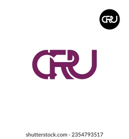 Letter CRU Monogram Logo Design