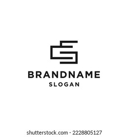 Buchstaben cs abstraktes Logo Symbol Design Vorlage Vektorgrafik
