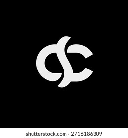 Letra CS Flow Design de logotipo 
