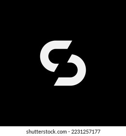 Letter CS logo design template for initial.