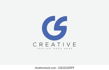 Letter CS logo design template vector illustration.