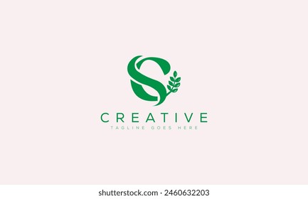 Letter CS logo design template vector illustration