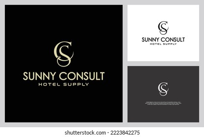 Letter cs logo design using letter c and s , cs monogram