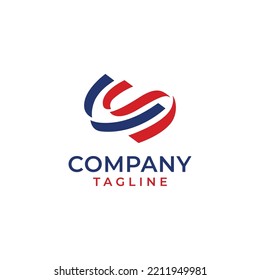 Letter CS logo icon design template elements