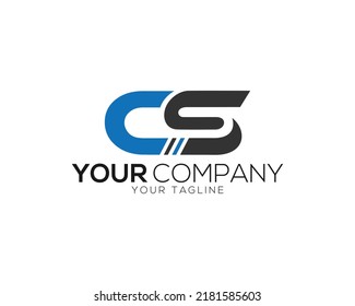 Letter CS Modern Logo Design Concept Vector illustration.