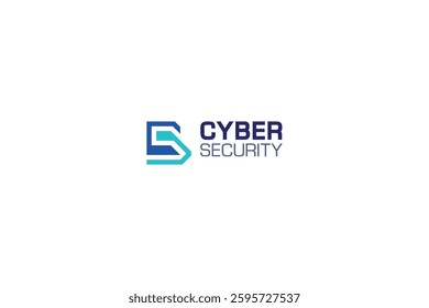 Letter CS modern technological logo