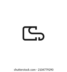 Letter CS Monogram Logo Design Template