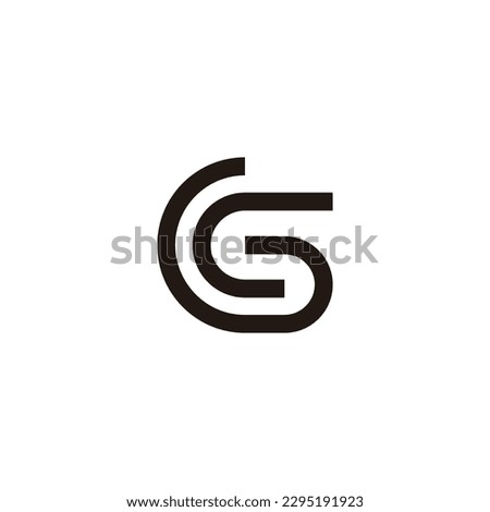 letter cs motion geometric line logo vector  Stock fotó © 