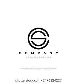 Letter CS, OS initial logo design template. Creative and modern monogram symbol. Premium logotype for your business Premium Design