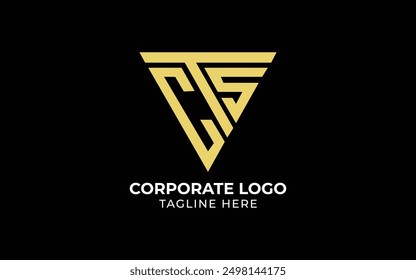 Letra CS S logo icono diseño Vector diseño Plantilla inspiración